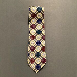 Tabasco Necktie Checkered MADE IN USA 100% Silk